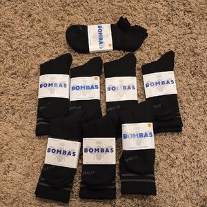 Bombas Men's Athletic Black Socks